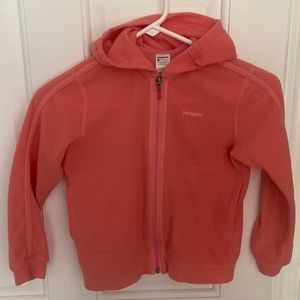 Patagonia fleece hooded w/full zipper